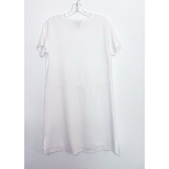 Eileen Fisher Dress XS White Tencel Ponte Dress - Picture 4 of 6